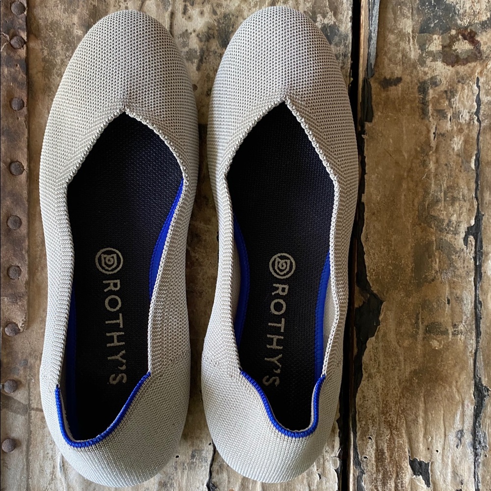 Rothy’s Light Grey Flats Size 9.5